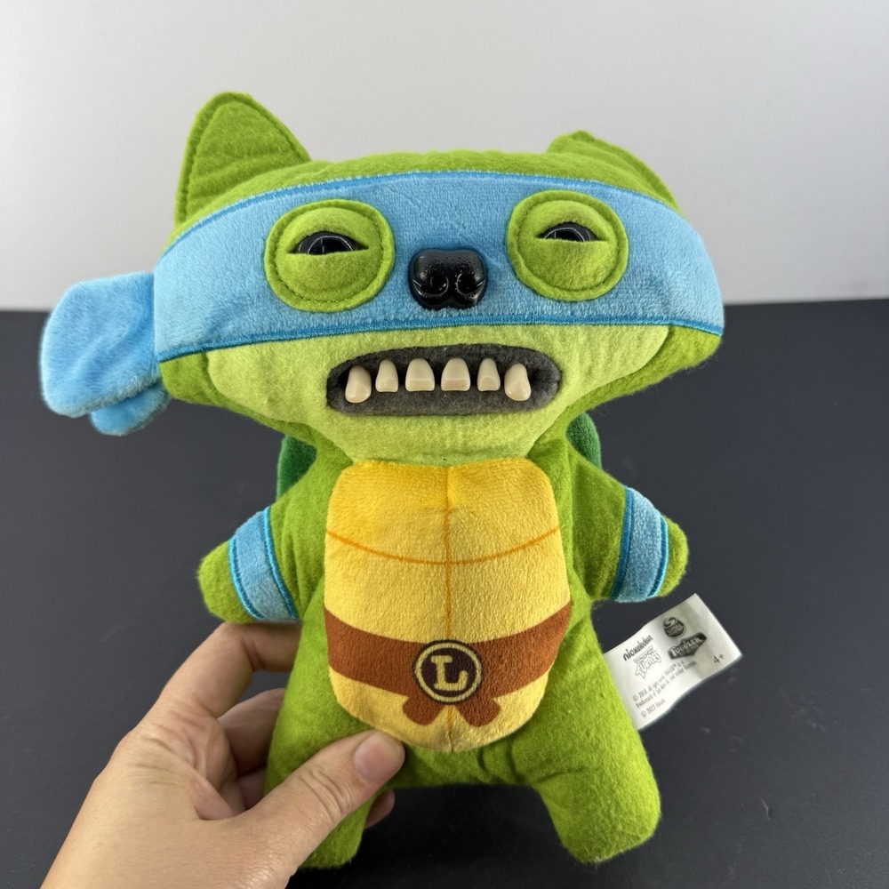 Limited Edition 9" GN Plush TMNT Leonardo Fuggler Series BL Band Nickelodeon Toy